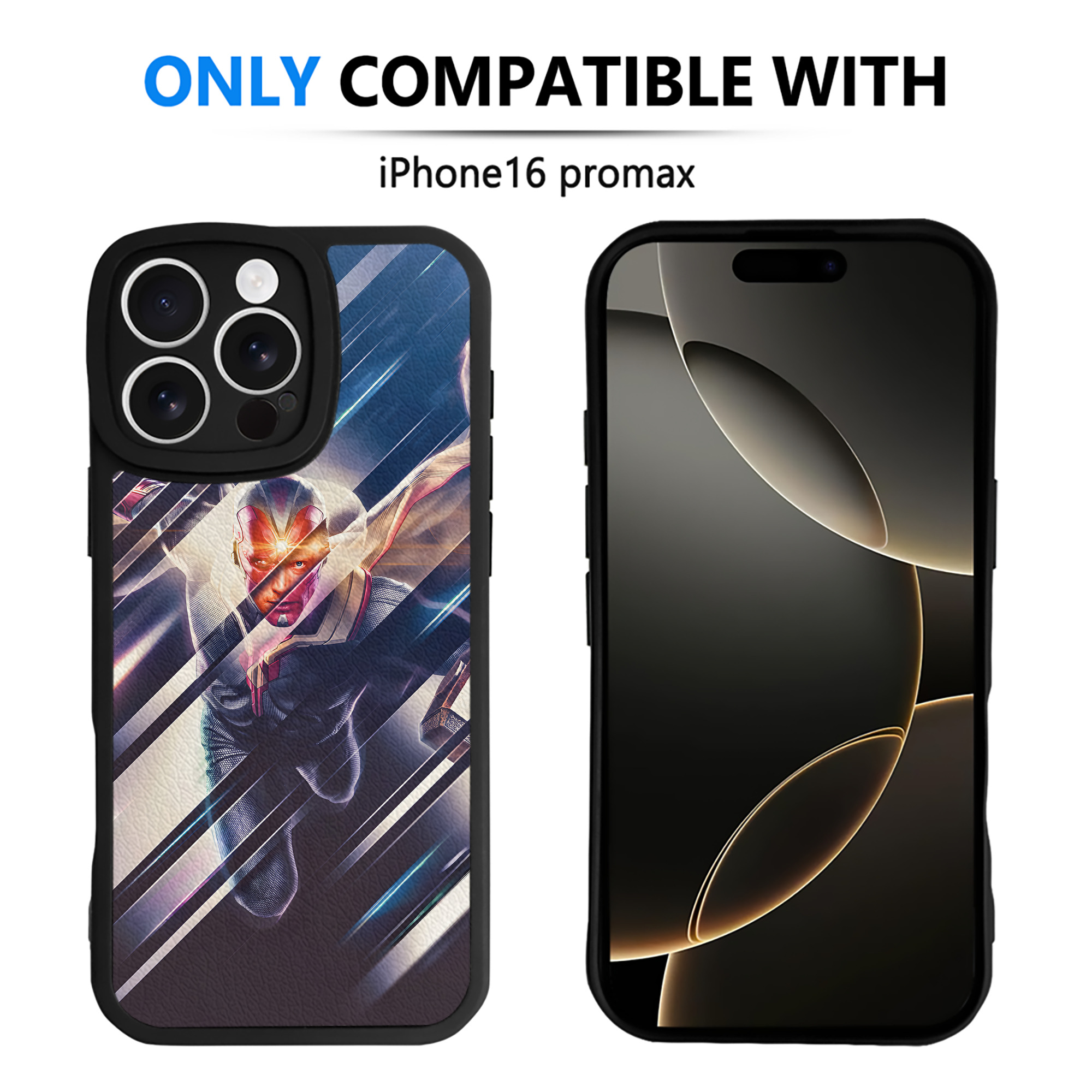 （画像用） アベンジャーズ The Avengers 【iPhone 16シリーズ対応】シリコンスマホケース（レザー調） 材質：シリコン